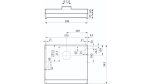 Monolit 60cm hvit EC 326901 målskisse